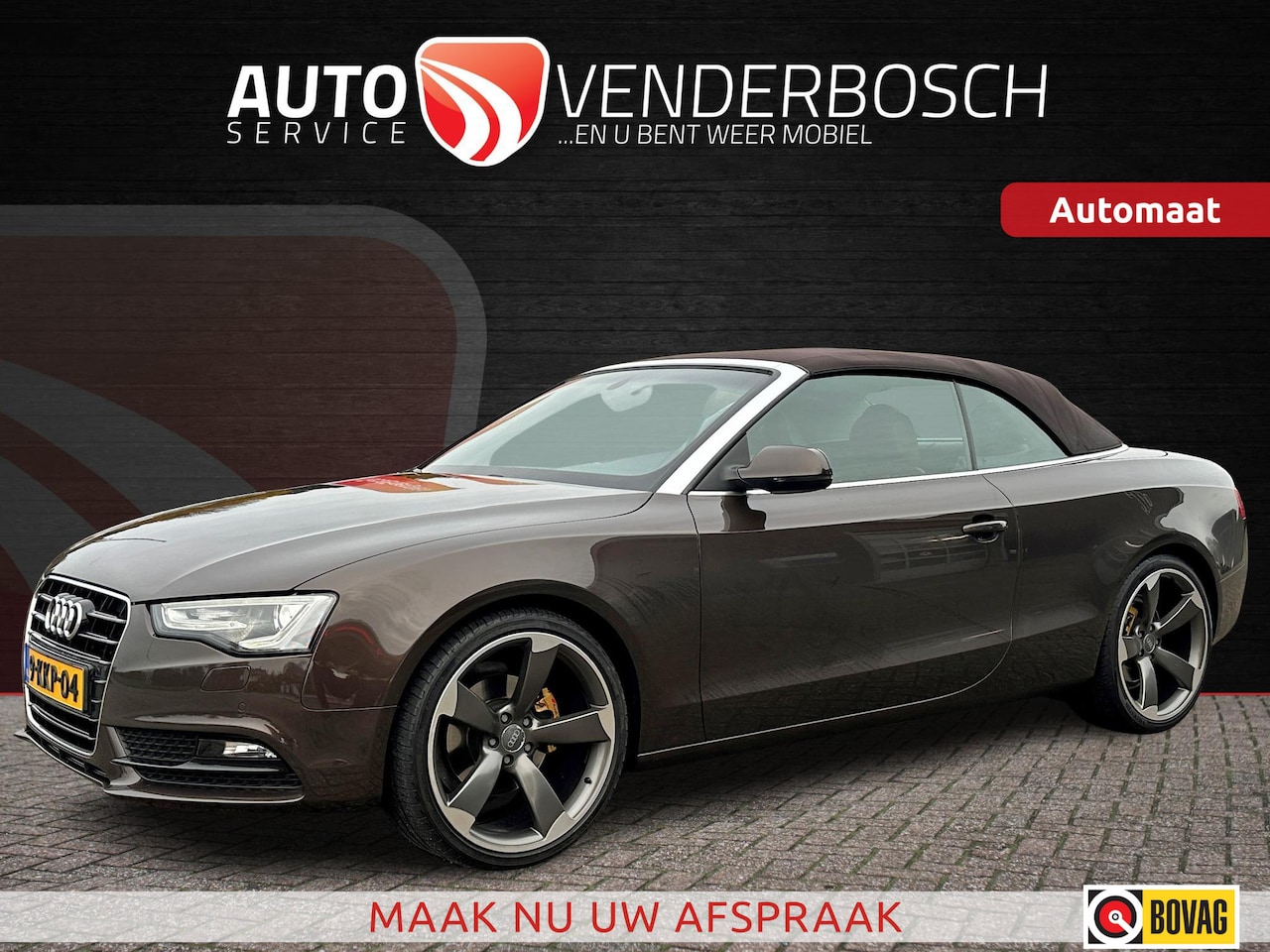 Audi A5 Cabriolet - 2.0 TDI Pro Line 177pk | Airscarf | Leder | 20 inch - AutoWereld.nl