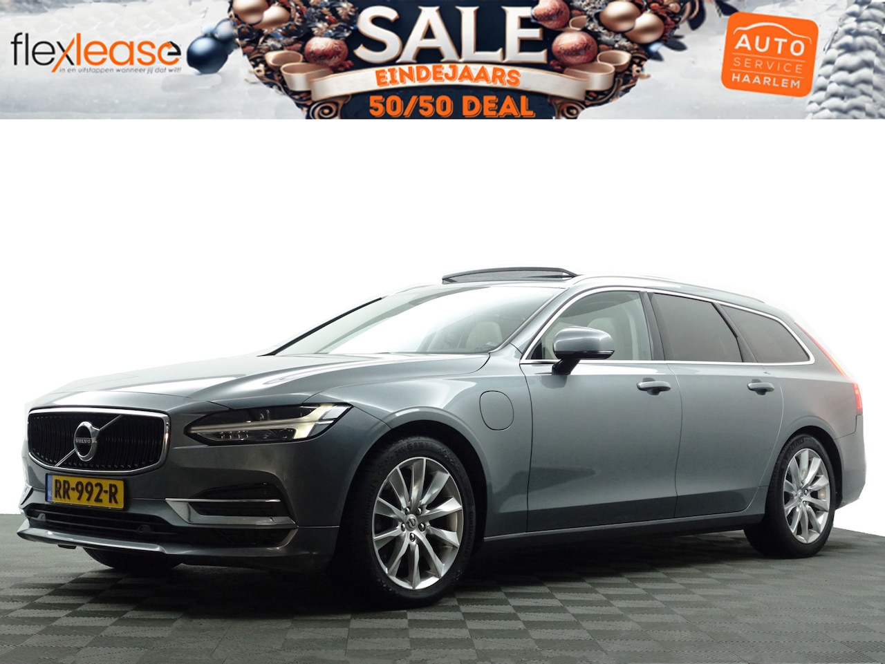 Volvo V90 - 2.0 T8 AWD Inscription Aut- Panodak, Xenon led, Stuur/Stoelverwarming, Elek Trekhaak, Lane - AutoWereld.nl