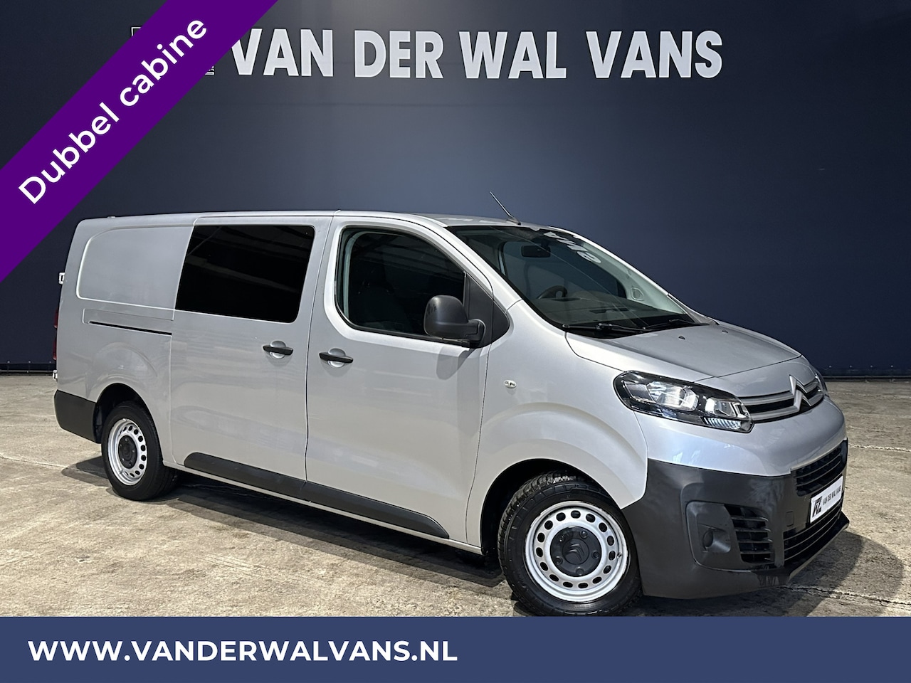 Citroën Jumpy - 2.0 BlueHDI **MARGE, GEEN BTW** 123pk L3H1 XL Dubbel cabine Euro6 Airco | Navigatie Cruise - AutoWereld.nl