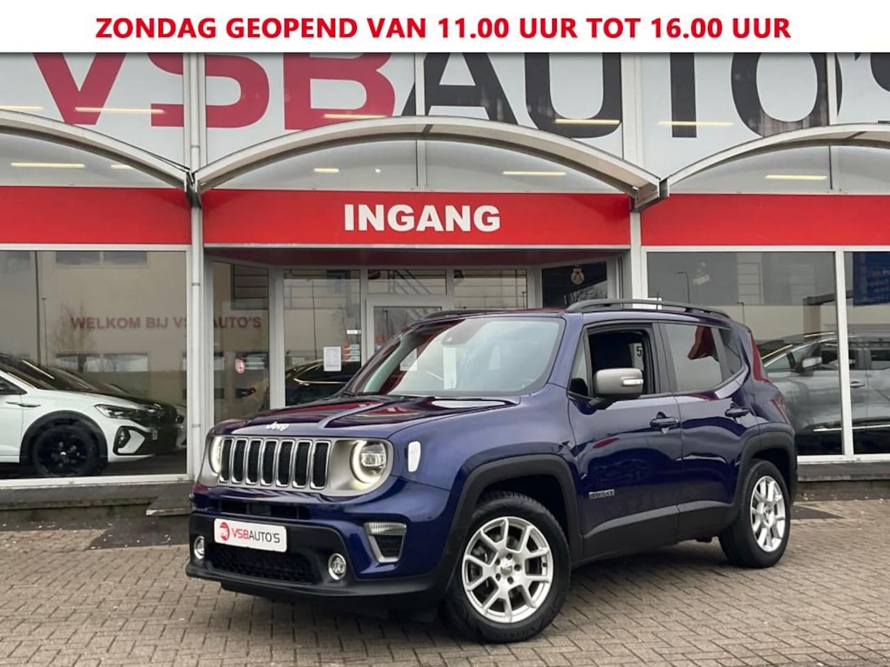 Jeep Renegade - 1.3T AUT. 150PK LED LEER NAVI CAMERA PDC AIRCO LMV - AutoWereld.nl