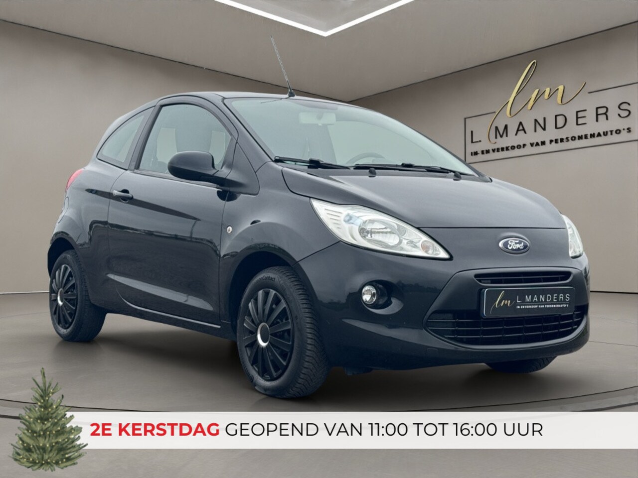 Ford Ka - 1.2 Style s/s 2016 ZWART | Airco | NL | Benzine - AutoWereld.nl