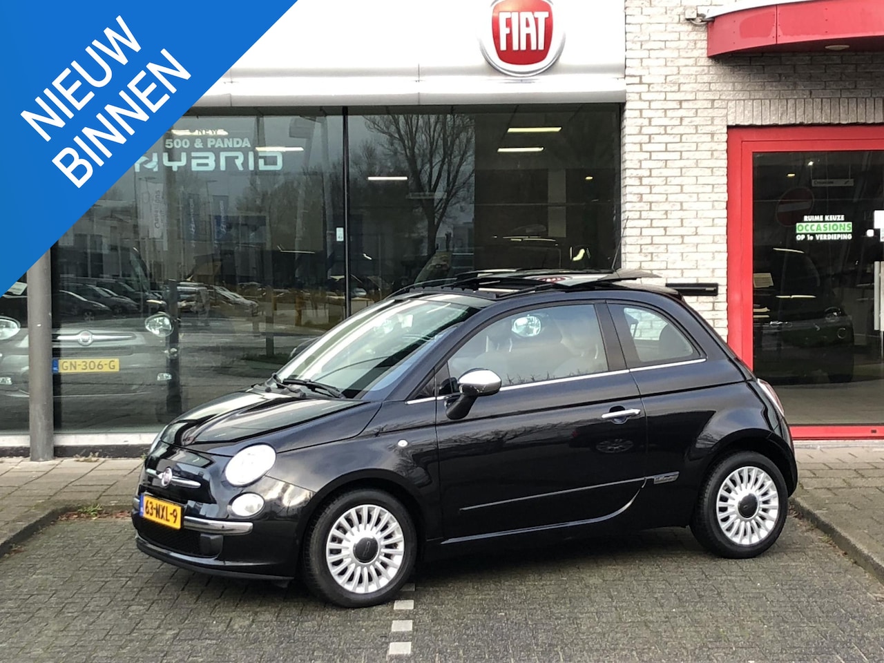 Fiat 500 - TwinAir Turbo 85 Lounge AIRCO|SCHUIFDAK|LEER|15" - AutoWereld.nl