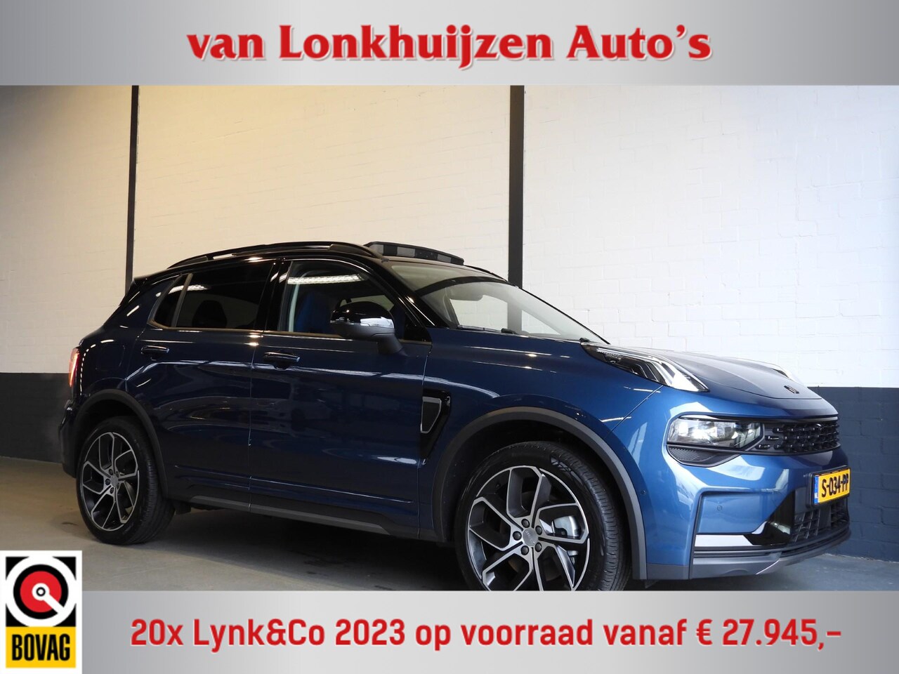 Lynk & Co 01 - 1.5 PHEV BlackLine NAVI/360CAM/SCHUIFDAK/LED/20"LMV! - AutoWereld.nl