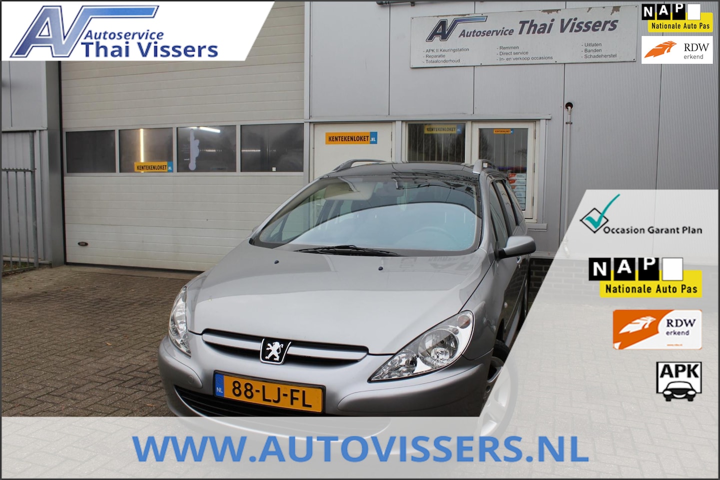 Peugeot 307 SW - 2.0 16V 7Zitters Clima Pano Elekr Pak Apk 17-11-25 - AutoWereld.nl