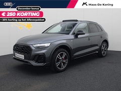 Audi Q5 - 50 TFSIe 220kW/299PK S Line · Panoramadak · Leder/ Stof · Stoel- & stuurverwarming · Garan