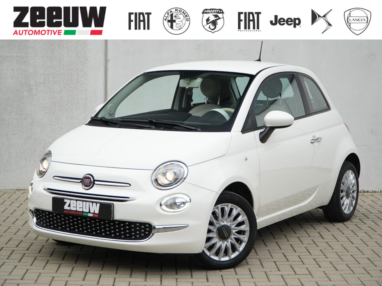 Fiat 500 - 1.0 Hybrid 70 PK Lounge | Carplay | Cruise | Airco | 15" - AutoWereld.nl