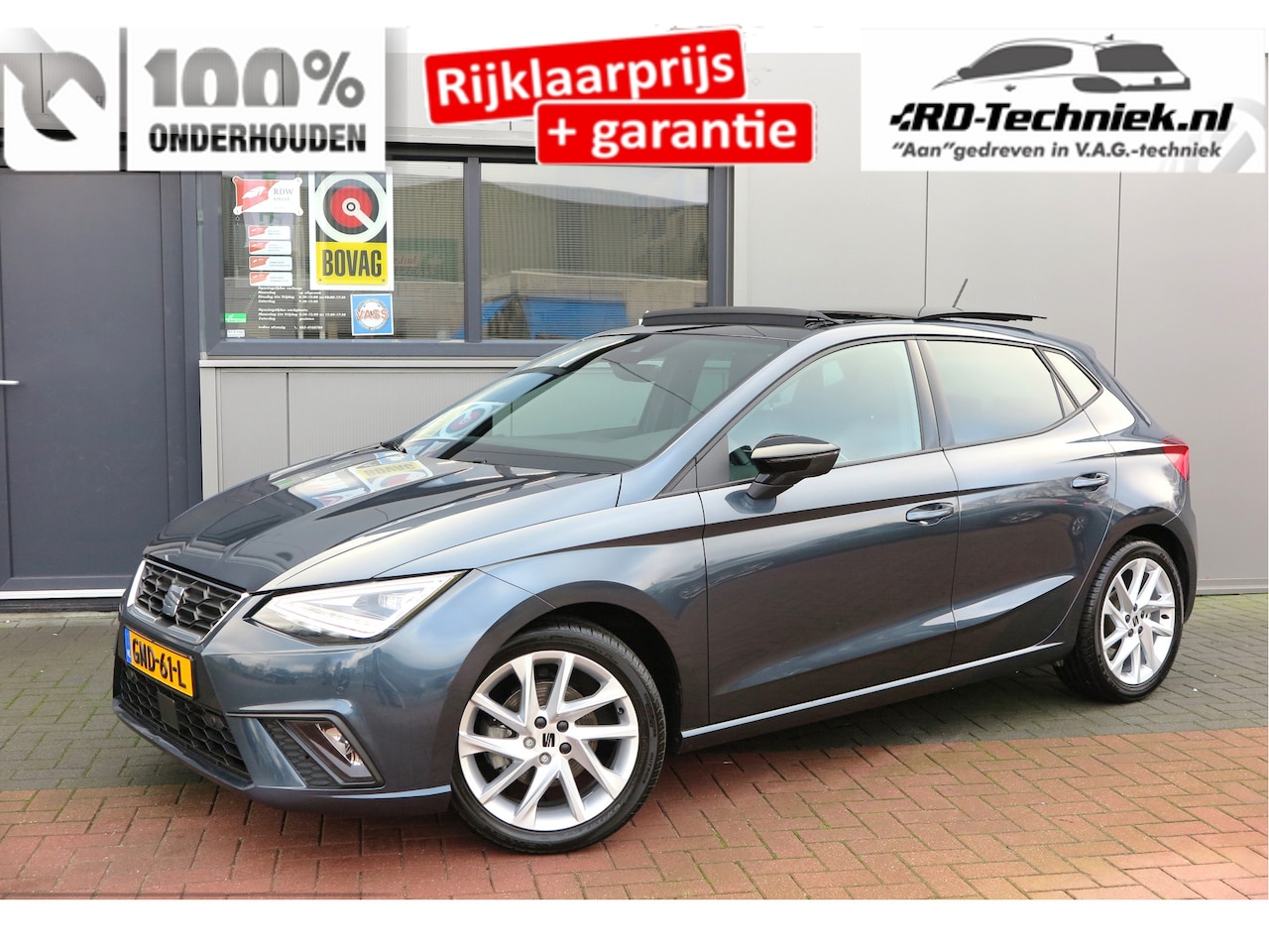 Seat Ibiza - 1.5 TSI 150pk DSG FR Keyless ,Camera ,Virtual Cockpit ,Led, Navigatie ,Panoramadak,Carplay - AutoWereld.nl