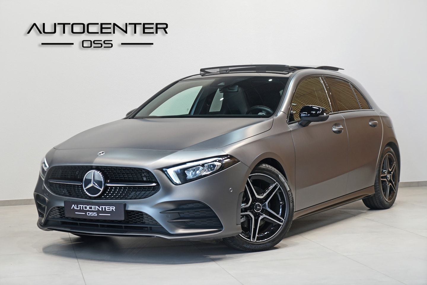 Mercedes-Benz A-klasse - 200 AMG ✅ MAGNO GRIJS ✅ PANO ✅ NIGHT ✅ 360 CAMERA ✅ KEYLESS - AutoWereld.nl