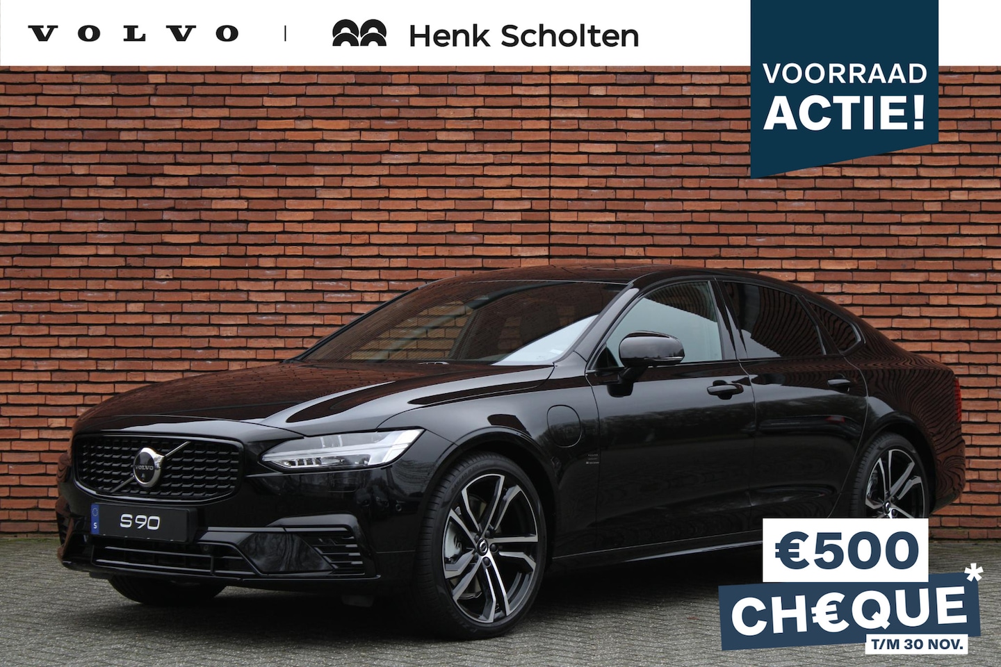 Volvo S90 - T8 AWD 455PK Ultimate Dark, ** Showroom Sale!** Luchtvering met FOUR-C, Grafisch Head-Up D - AutoWereld.nl