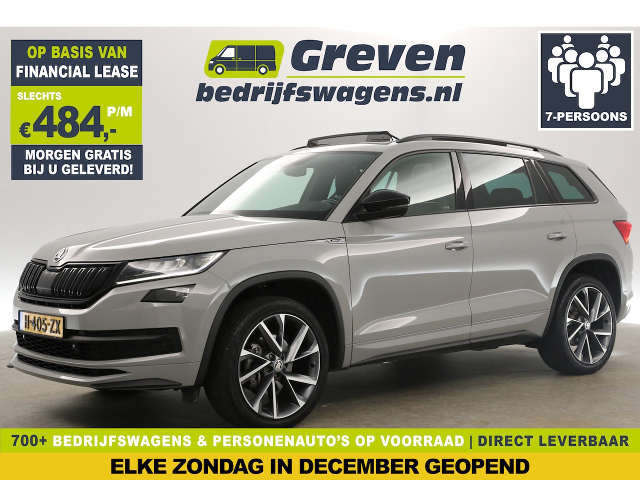 Skoda Kodiaq - 1.5 TSI 150PK Sportline DSG Automaat 7 Persoons Pano Sfeer Carplay Camera Clima Cruise Can - AutoWereld.nl