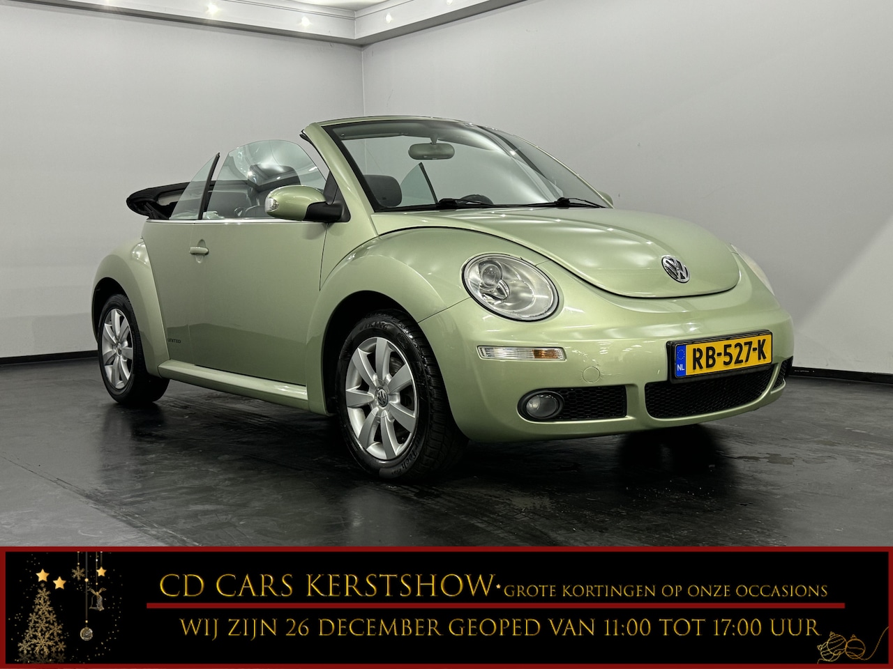 Volkswagen New Beetle Cabriolet - 1.8-20V T Highline Leder, Airco, Parkeer sensoren, Stoelverwarming, Cruise control - AutoWereld.nl