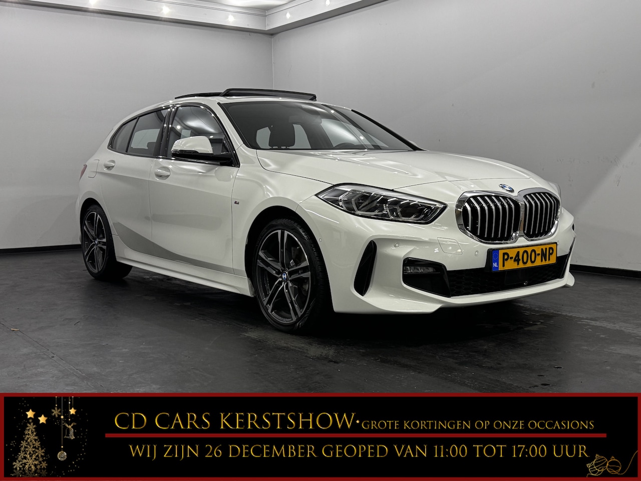 BMW 1-serie - 118i High Executive M SPORT Half leder, Camera, Schuifdak, Navi, Cruise control adaptief - AutoWereld.nl