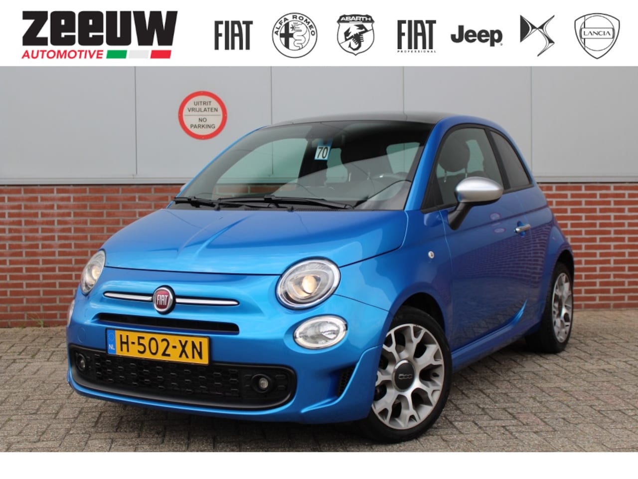 Fiat 500 - 1.0 Hybrid 70 PK Rockstar | Leder | Navi | Carplay | 16" - AutoWereld.nl