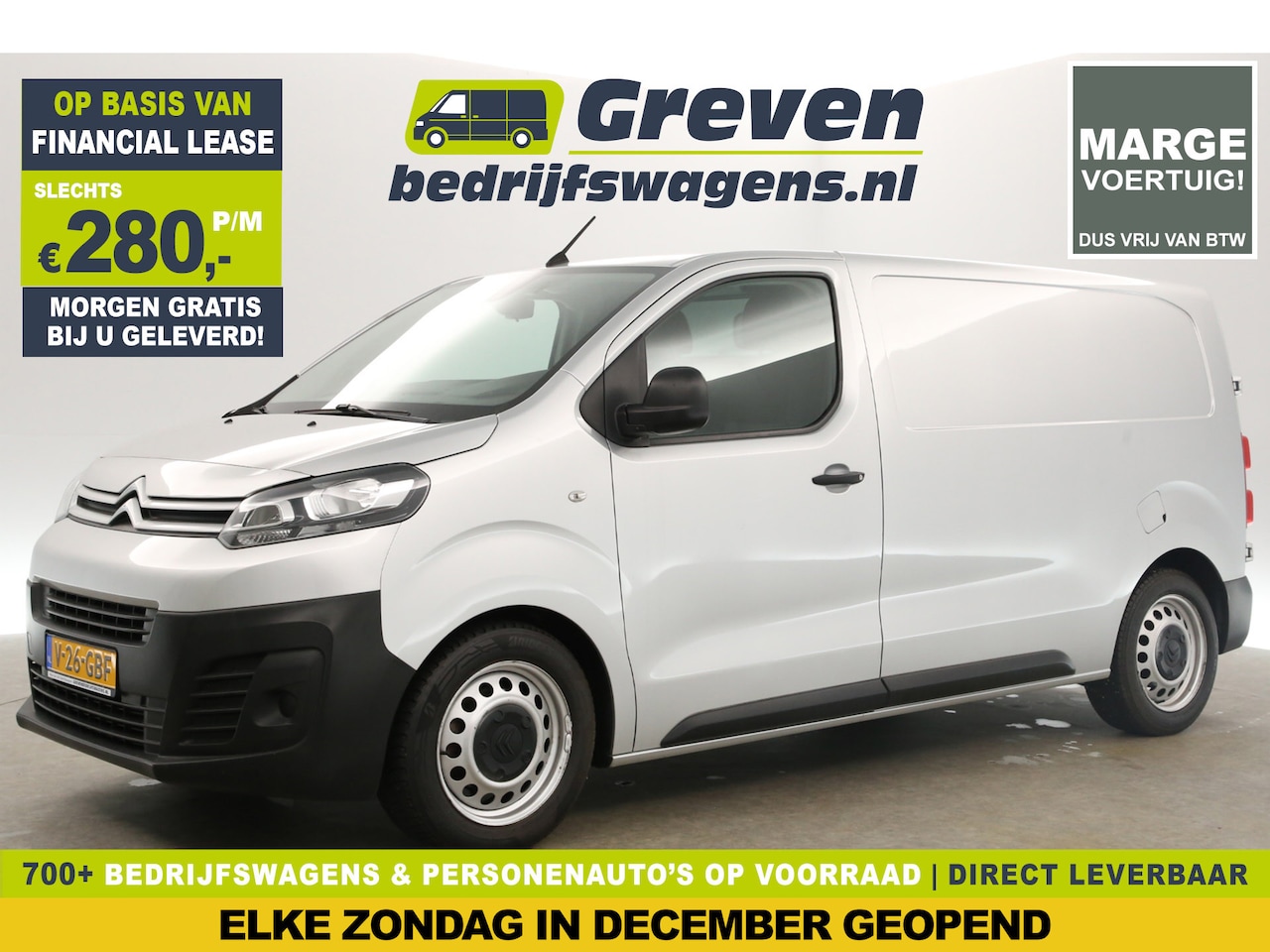 Citroën Jumpy - 1.6 BlueHDI L2H1 | Marge | Airco Cruise Carplay Navi PDC Elektrpakket - AutoWereld.nl