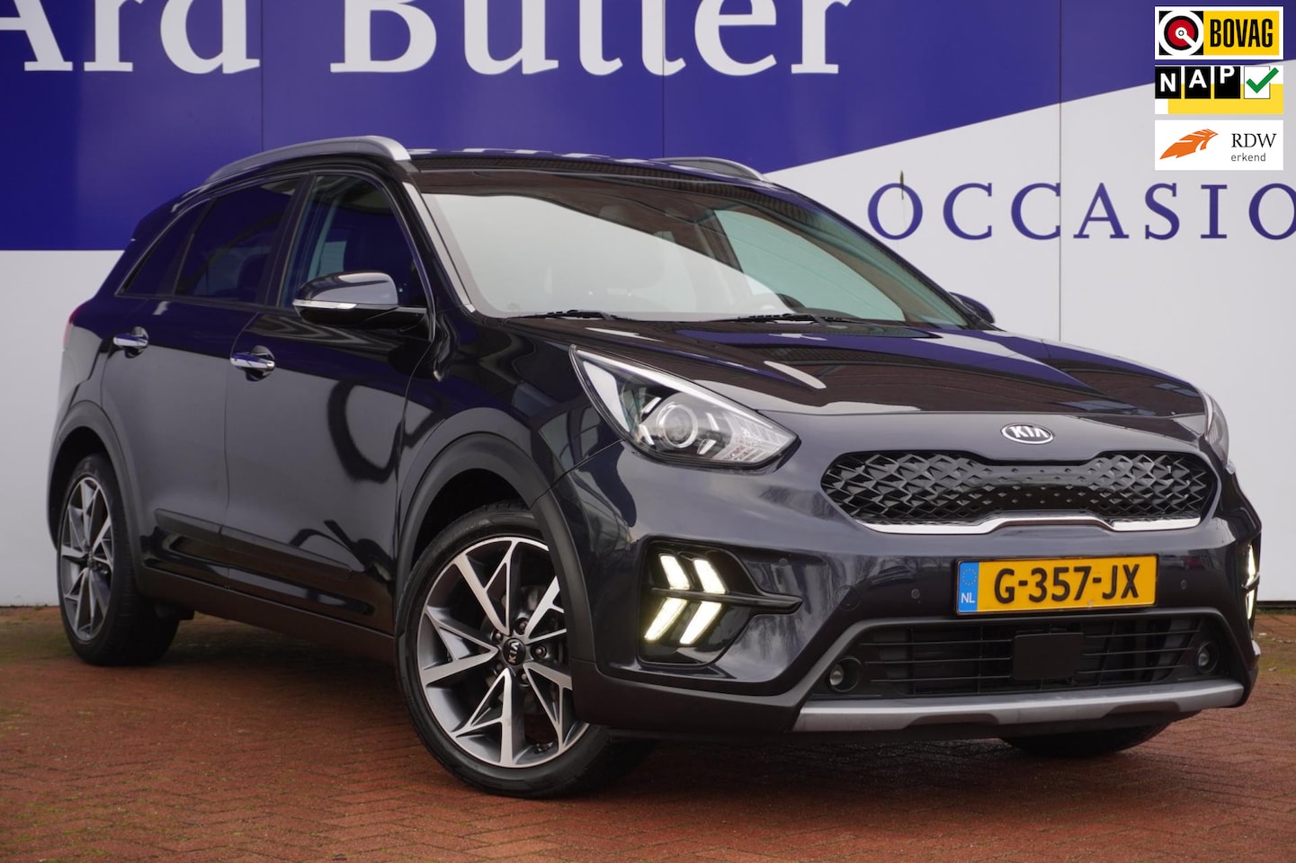 Kia Niro - 1.6 GDi Hybrid DynamicPlusLine / Stoel&stuur-verw. / Navigatie / Camera / 18"lmv / = OKT-2 - AutoWereld.nl