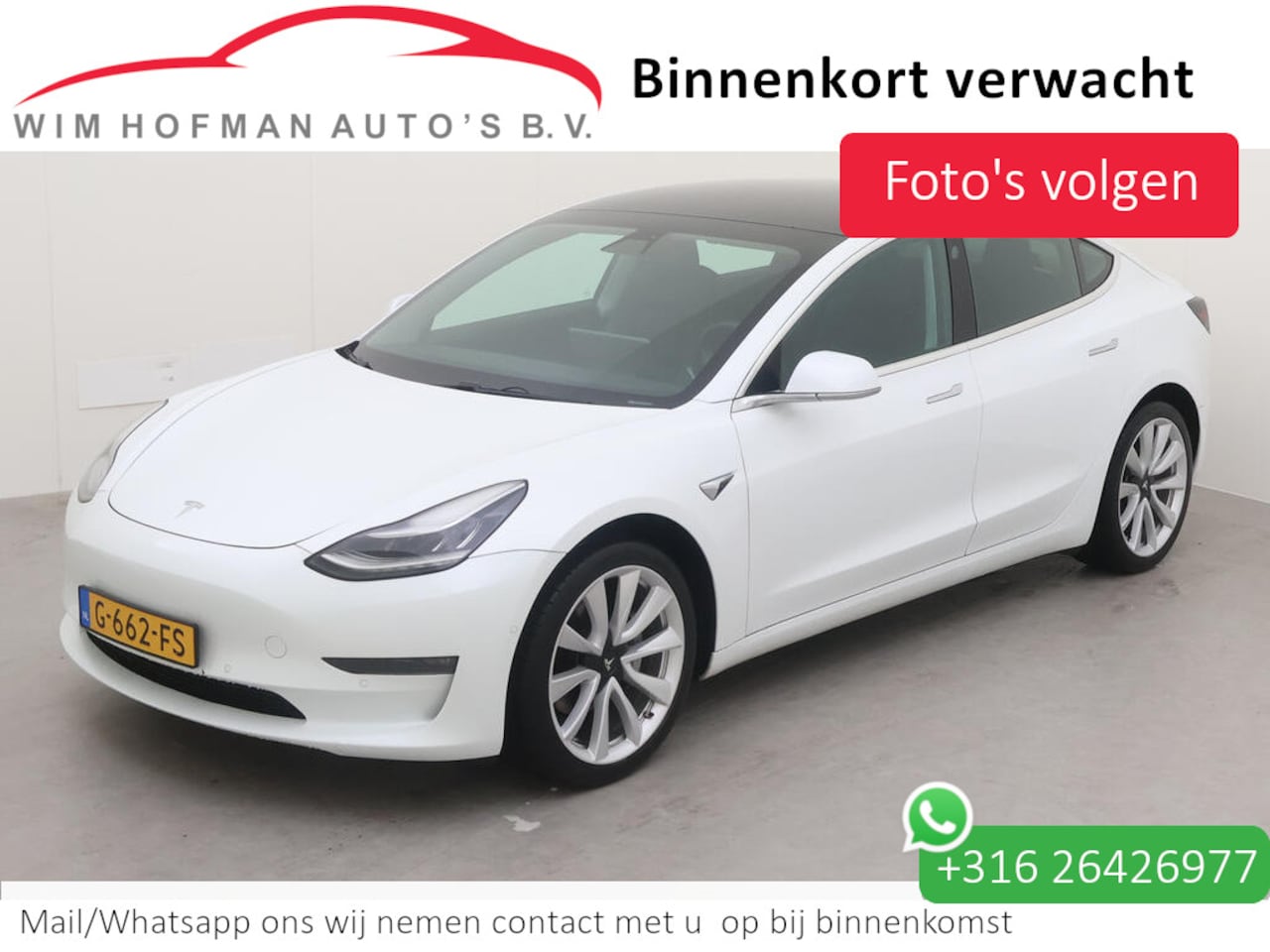 Tesla Model 3 - Long Range RWD Long Range AWD 75 kWh 351Pk Autopilot Leder Panodak Camera - AutoWereld.nl