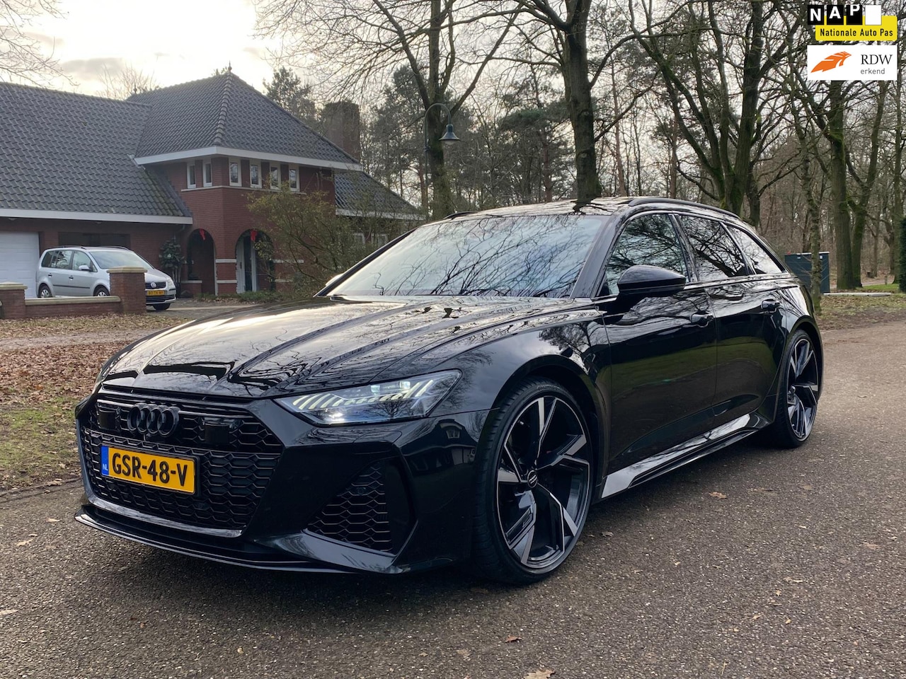 Audi A6 Avant - RS 6 TFSI Quattro 600PK Pano Matrix B&O 4WST Black Optik - AutoWereld.nl