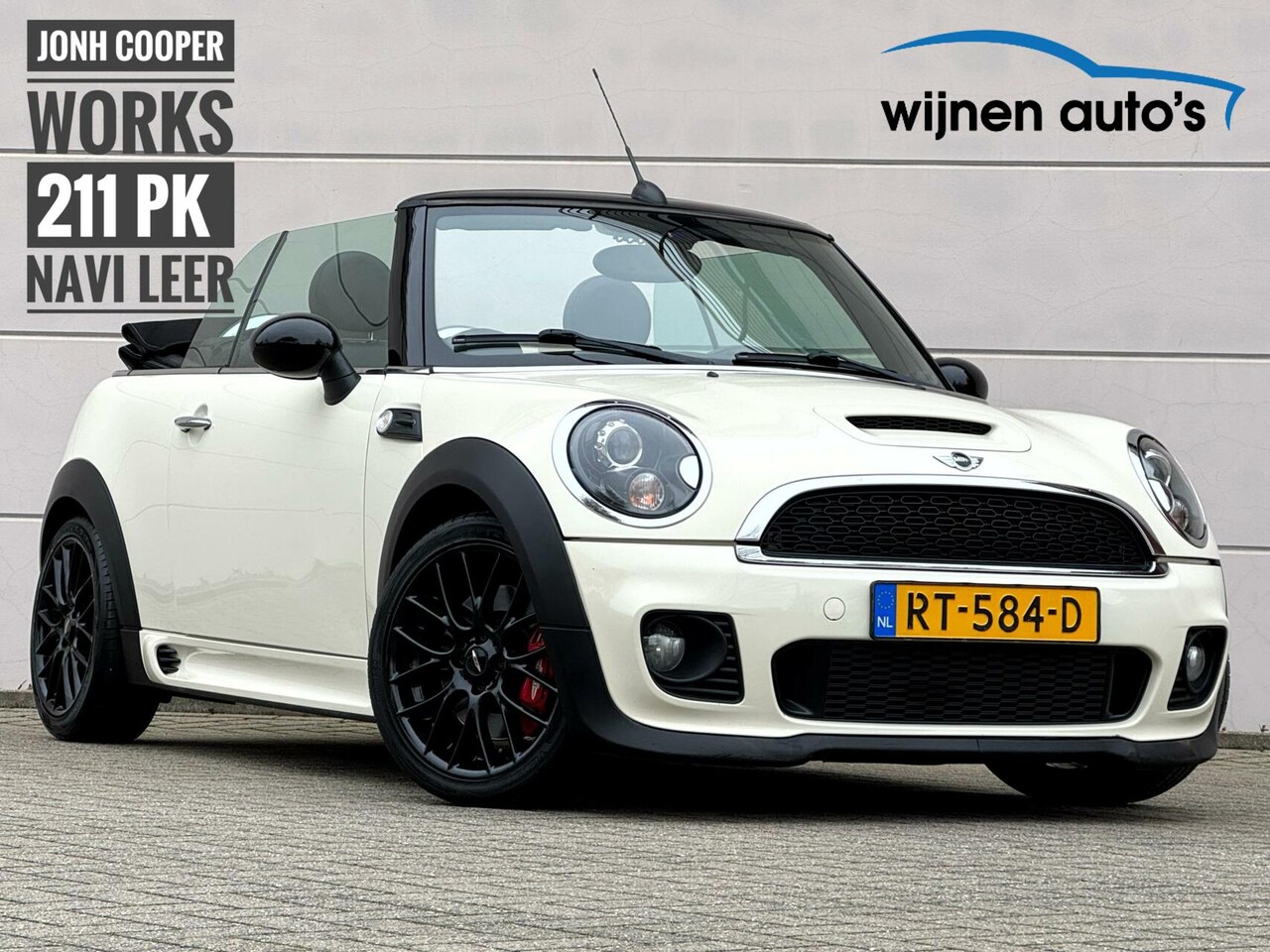 MINI Cabrio - 1.6 John Cooper Works Chili/ Leer/ Navi/Bi Xenon - AutoWereld.nl