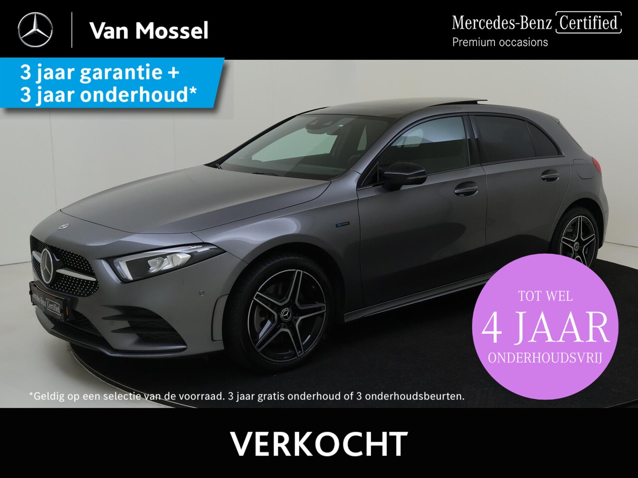 Mercedes-Benz A-klasse - 250 e Premium / AMG/ Panoramadak/ Night/ Burmester/ DISTRONIC/ Sfeerverlichting - AutoWereld.nl