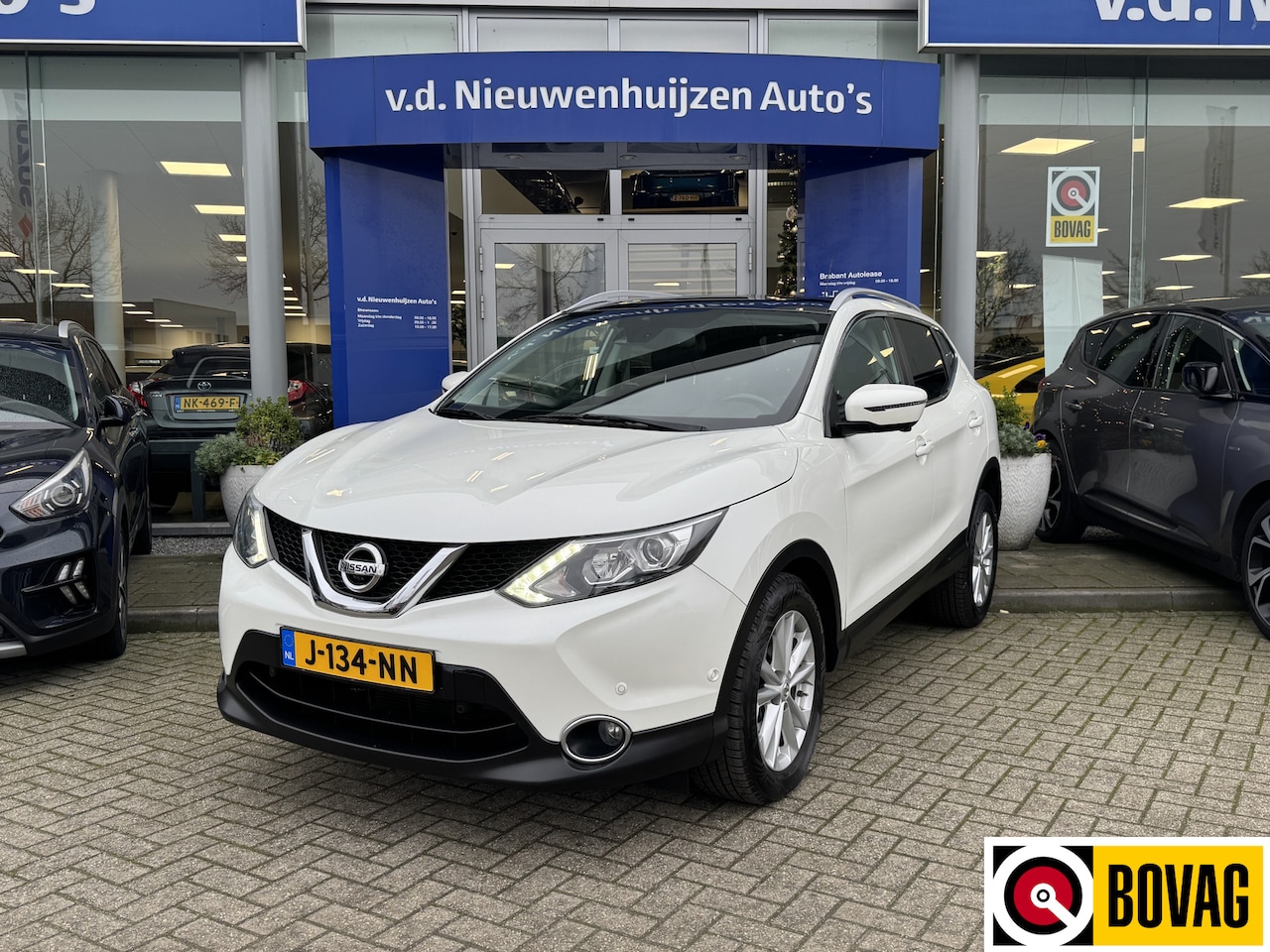 Nissan Qashqai - 1.2 N-Connecta Leer, Elektrisch verst. stoel, 360 Camera, Trekhaak info: M. Safari 0492588 - AutoWereld.nl