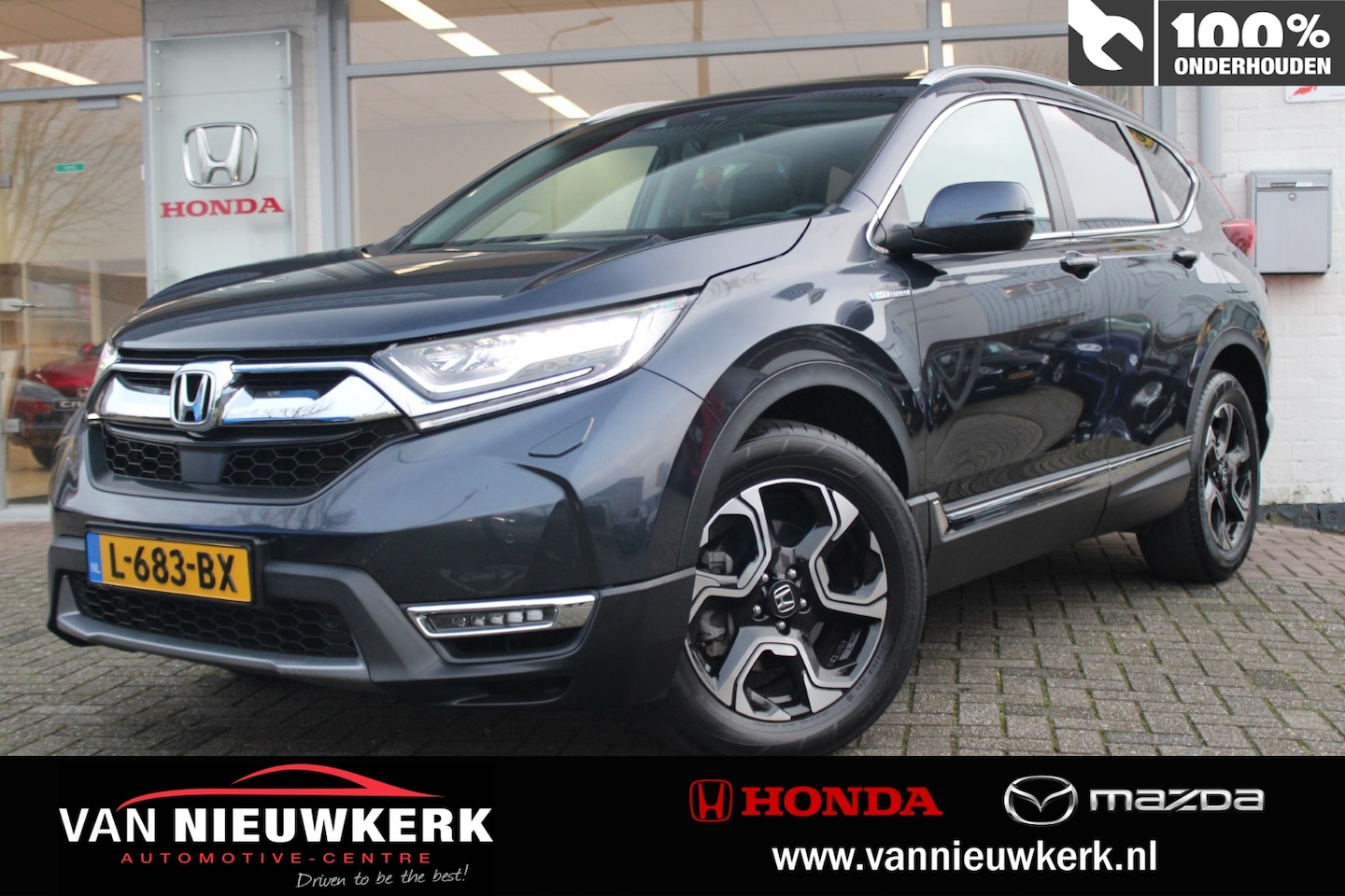 Honda CR-V - 2.0 HYBRID 146pk 4WD AUT /PANO/SCHUIFDAK /STOELVERW VOOR&ACHTER / CAM / LEDER BEKL. /ELEK. - AutoWereld.nl