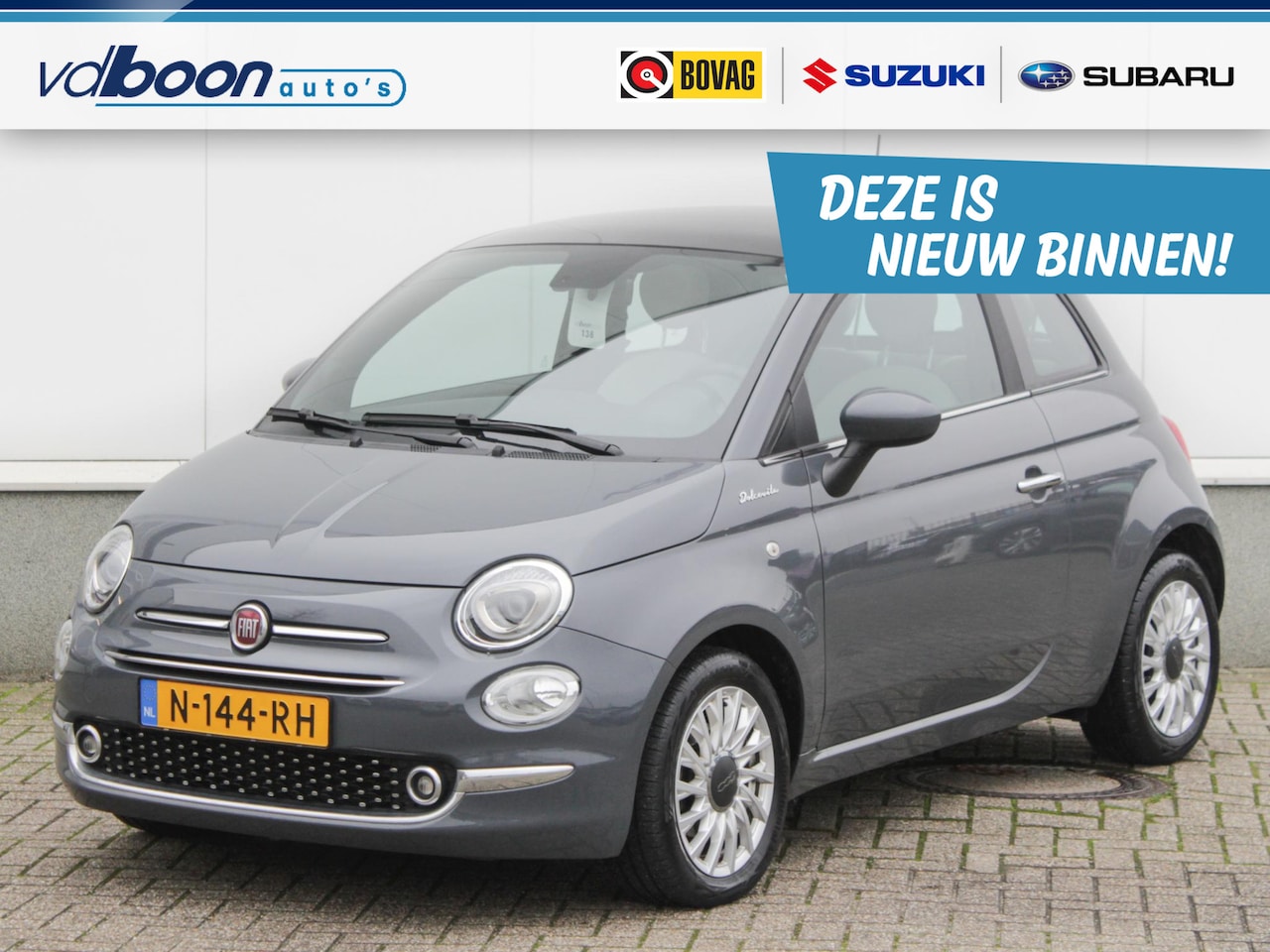 Fiat 500 - 1.0 Hybrid Dolcevita | Airco | Navi | Cruise | Panodak | Lm-Velgen - AutoWereld.nl