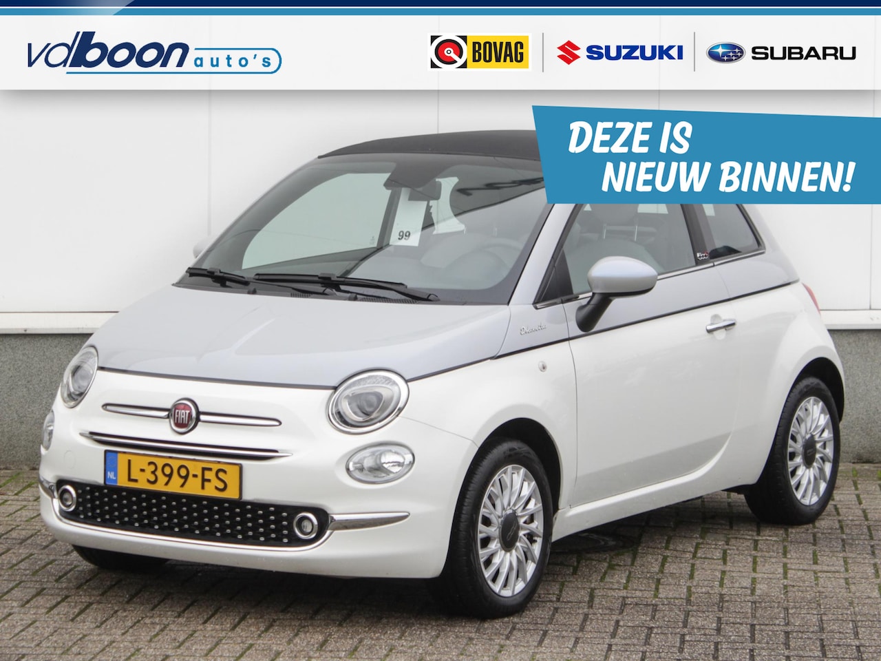 Fiat 500 C - 1.0 Hybrid Dolcevita | Clima | Navi | Cruise | Park sens | Lm-Velgen - AutoWereld.nl