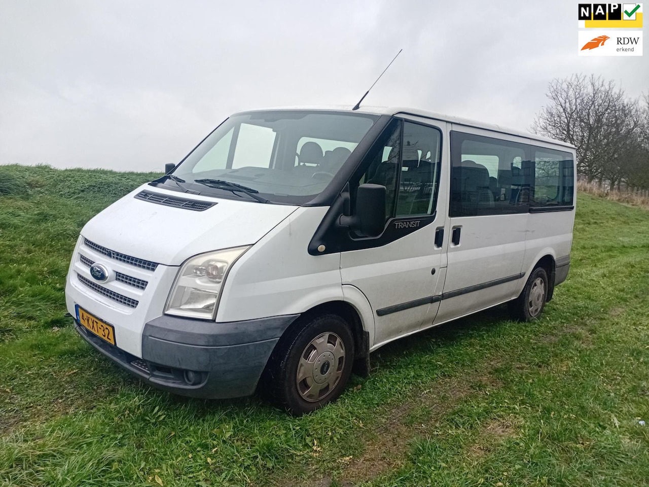 Ford Transit Kombi - 300M 2.2 TDCI SHD 6-drs 2 schuifdeuren 9 pers. Airco APK 07-'25 rijdt nieuw - AutoWereld.nl