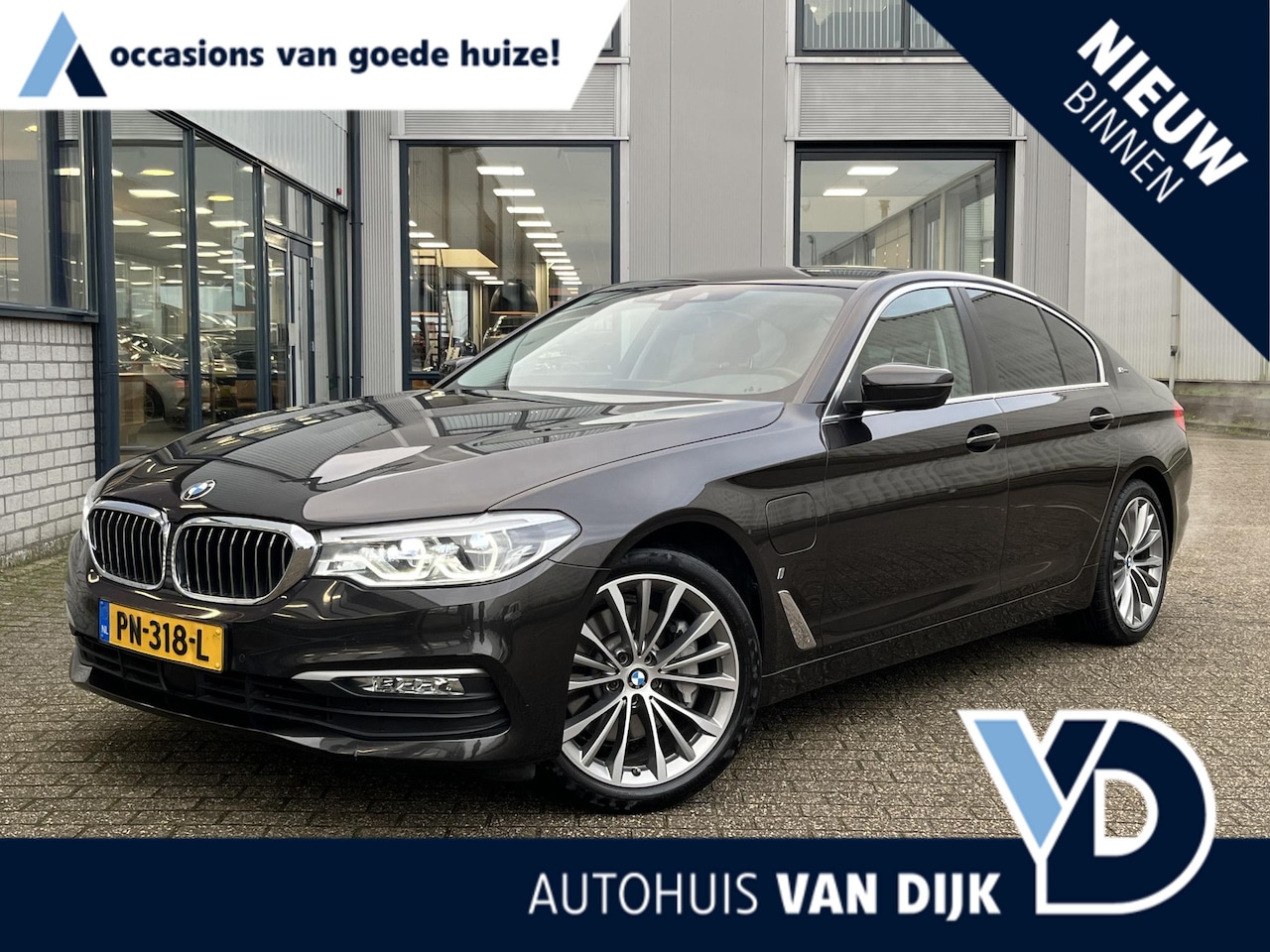 BMW 5-serie - 530e iPerformance High Executive | NL Auto/Voll.Historie/Navi/Leder/Adapt.Cruise/19"/Stoel - AutoWereld.nl