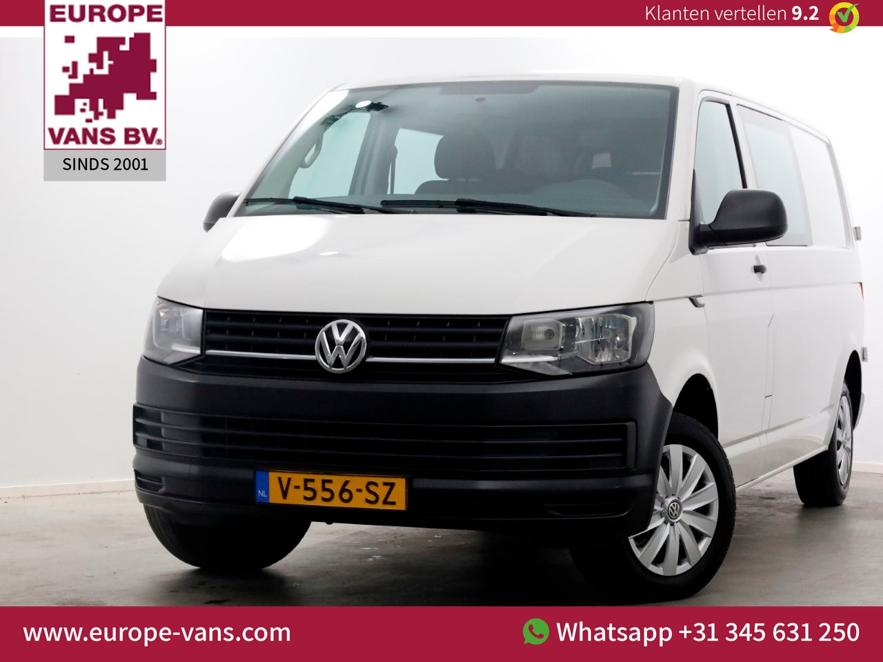 Volkswagen Transporter - T6 2.0 TDI 102pk Euro6 Lang D.C. Airco/Cruise Control 11-2018 - AutoWereld.nl