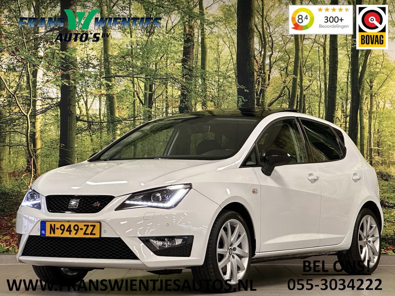 Seat Ibiza - 1.0 EcoTSI FR Connect | Automaat! | Parkeersensoren | Panoramadak | Achteruitrijcamera | A - AutoWereld.nl