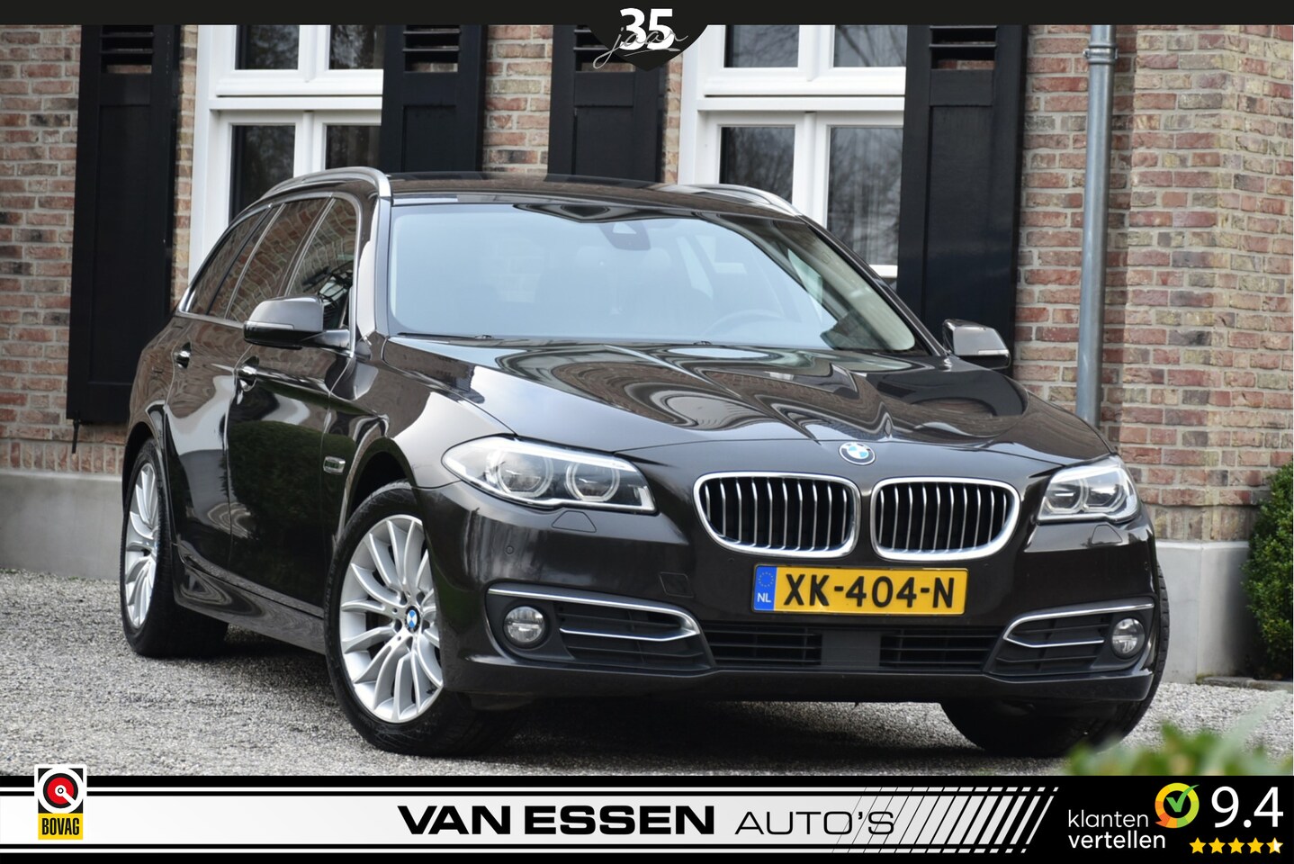 BMW 5-serie Touring - 530XD High Executive Aut. Leder Navi Trekhaak Memory Stoelventilatie Bomvol! - AutoWereld.nl