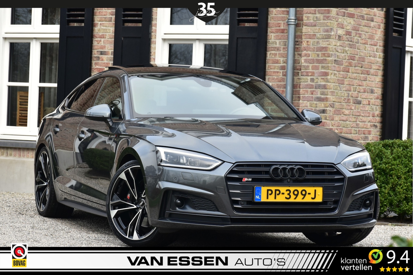 Audi S5 - Sportback 3.0 TFSI S5 Quattro Pro Line Plus Pano Head-Up B&O Memory RS-Seats Camera Vol! - AutoWereld.nl