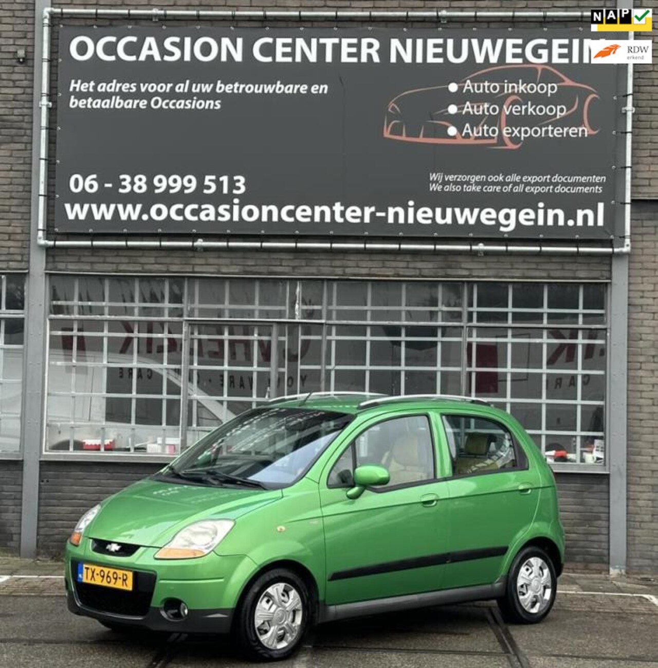 Chevrolet Matiz - 1.0 2009 Groen Airco/Elektr Pakket/APK! - AutoWereld.nl