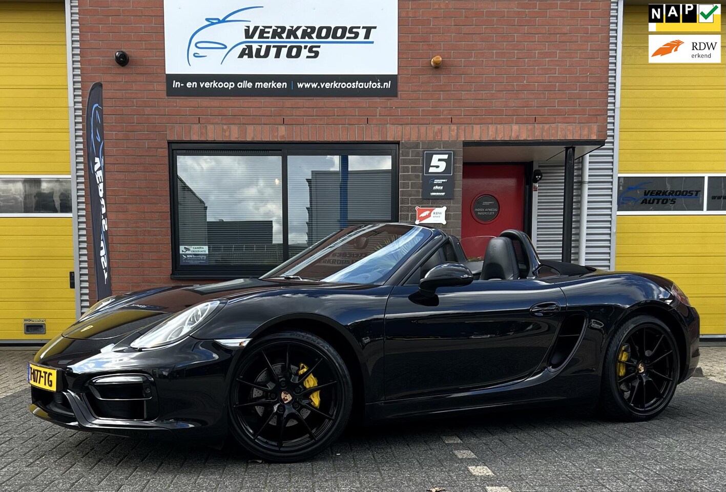 Porsche Boxster GTS - 2.7 black edition. sport uitlaat. pdk. stoelverwarming - AutoWereld.nl