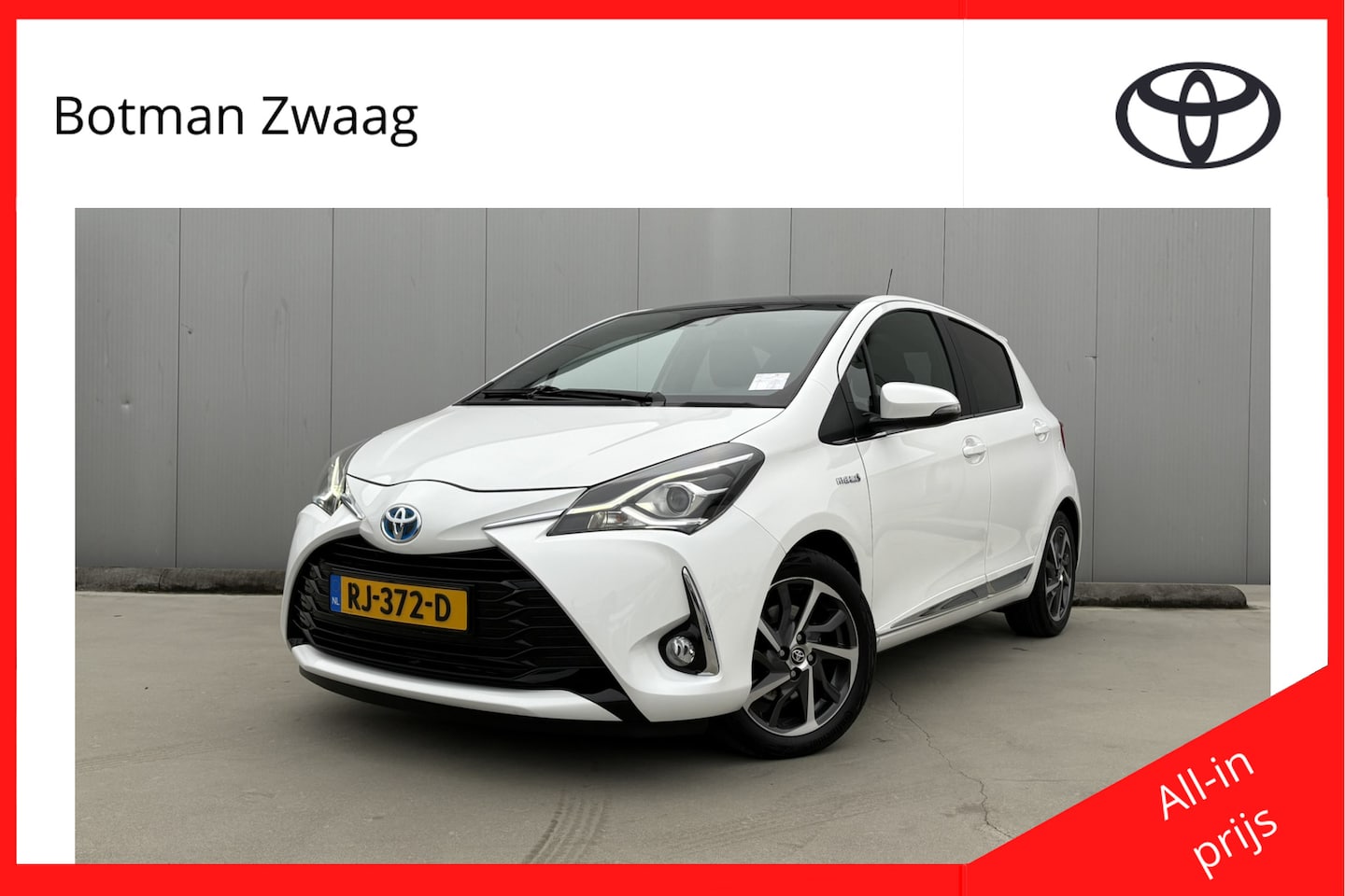 Toyota Yaris - 1.5 Hybrid Premium Panoramadak | Half leder - AutoWereld.nl