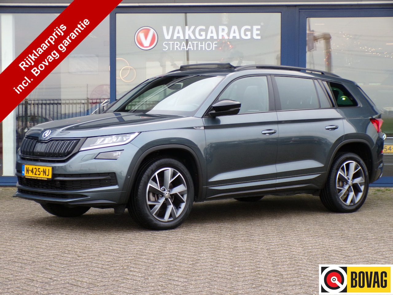 Skoda Kodiaq - 1.5 TSI Sportline Business 7p. 1.5 TSI Sportline Business 7-P, Automaat / Trekhaak / Schuifdak / Camera 360 / Stoel + Stu - AutoWereld.nl