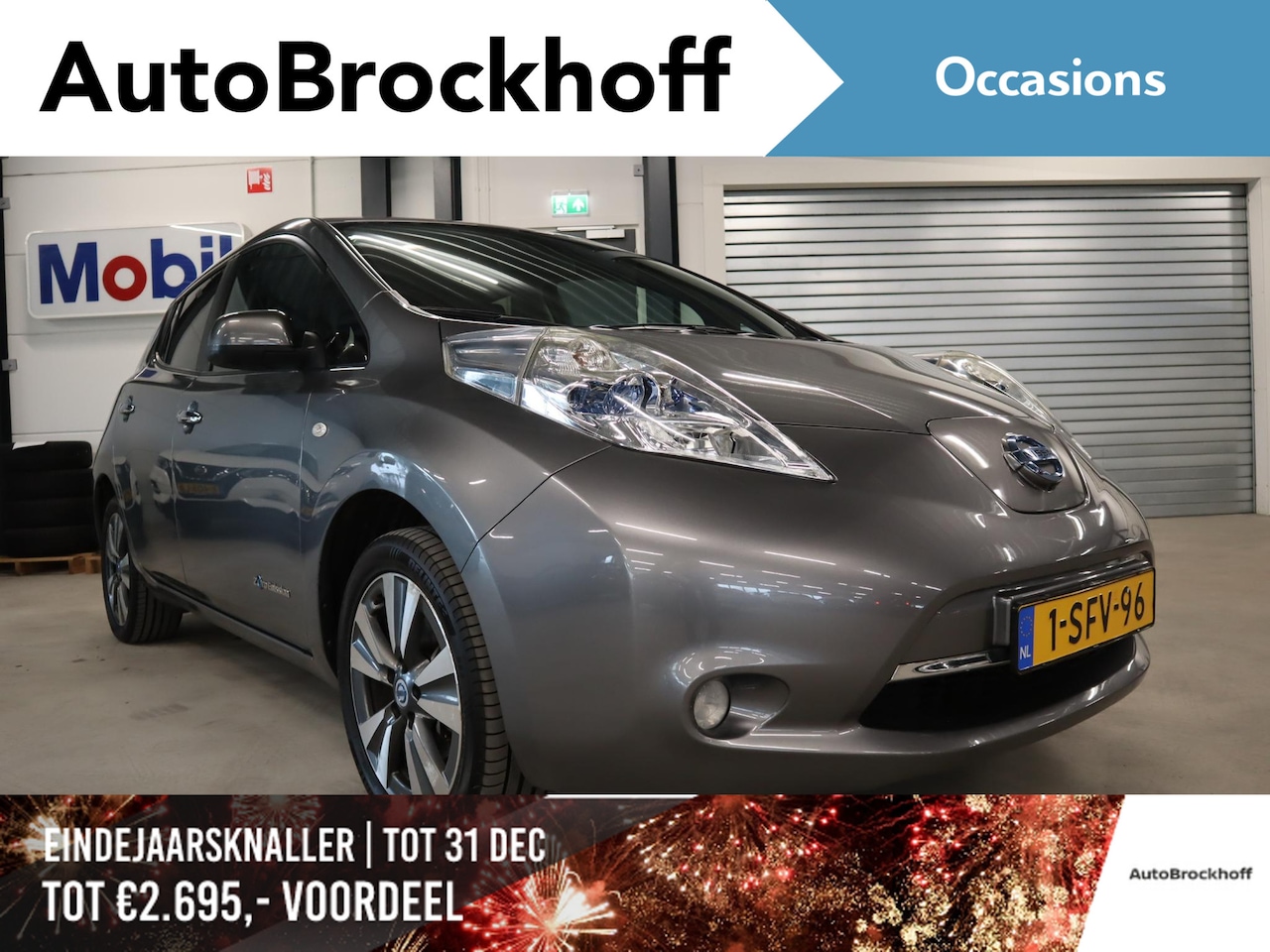 Nissan LEAF - Tekna Solar Panel 6kW snellader SEPP Subsidie € 2000,- mogelijk | Leder | Navi  | Stoel- e - AutoWereld.nl