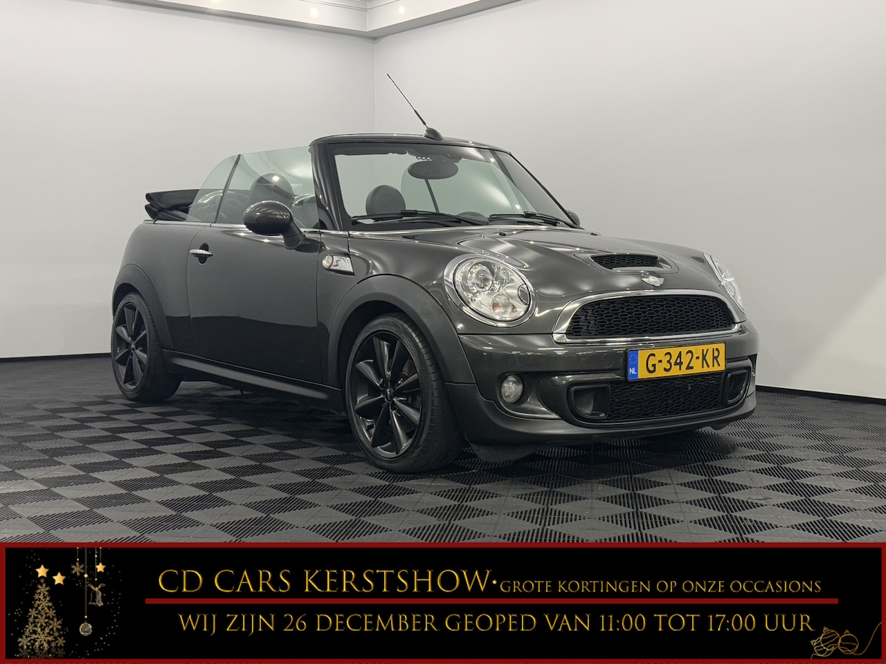 MINI Cabrio - Mini 1.6 Cooper S Chili Leder, Clima, Navi, Parkeer sensoren, Stoelverwarming - AutoWereld.nl