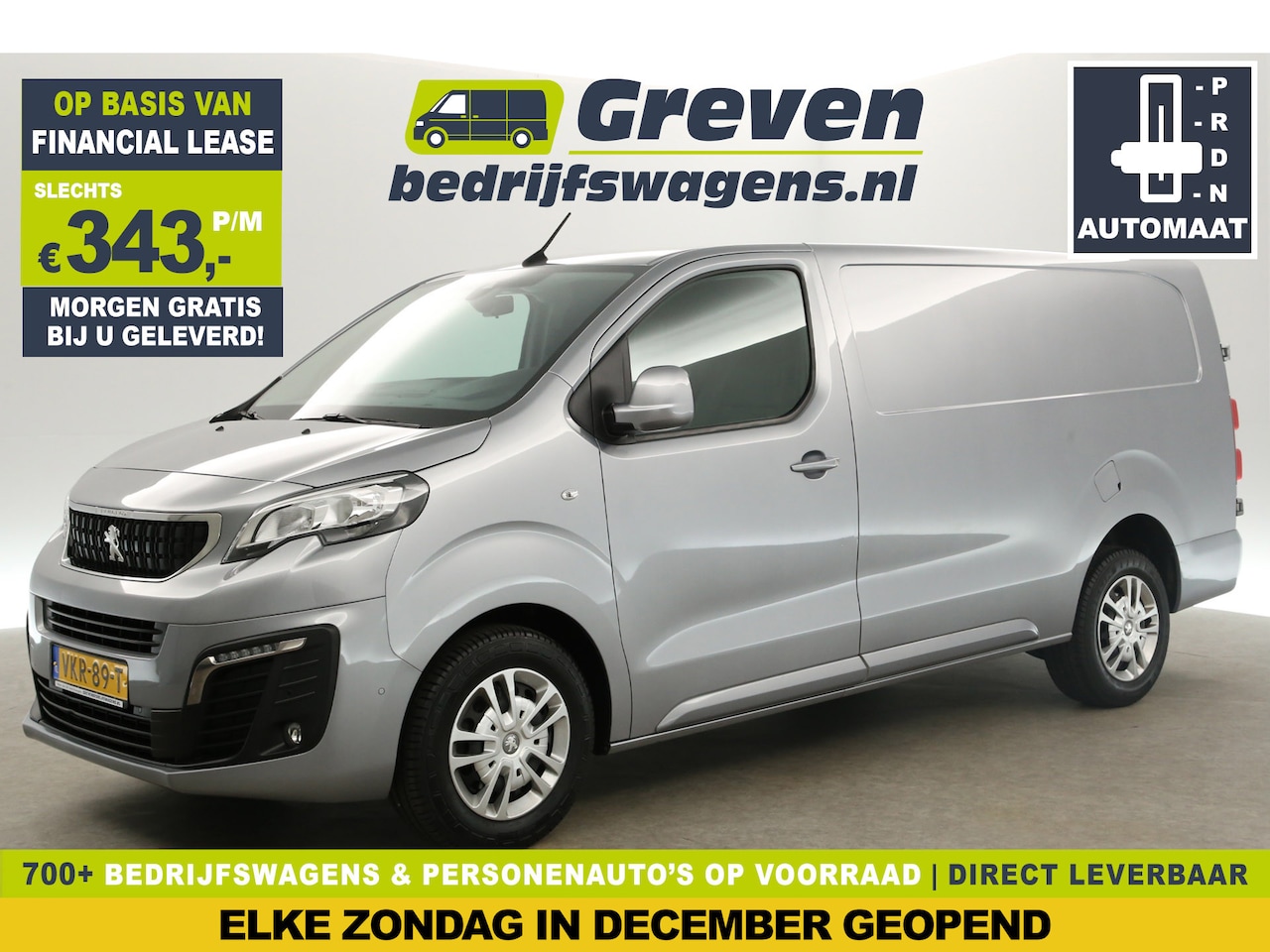 Peugeot Expert - 2.0 BlueHDI L3H1 177PK Automaat Airco 360Camera Cruise Carplay Navi PDC 3 Persoons LED Tre - AutoWereld.nl