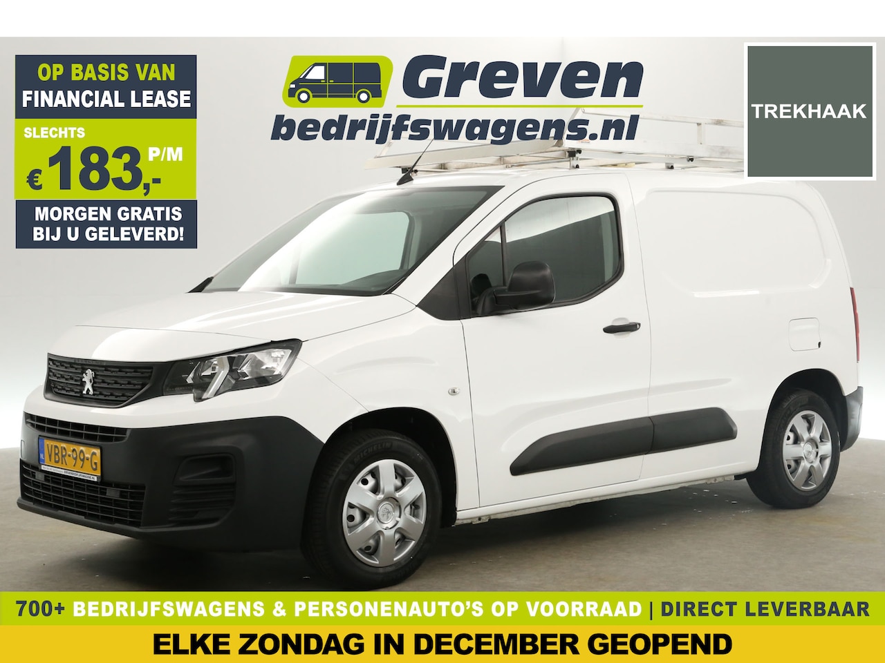 Peugeot Partner - 1.6 BlueHDI L1H1 Airco Imperiaal Elektrpakket Schuifdeur Trekhaak - AutoWereld.nl