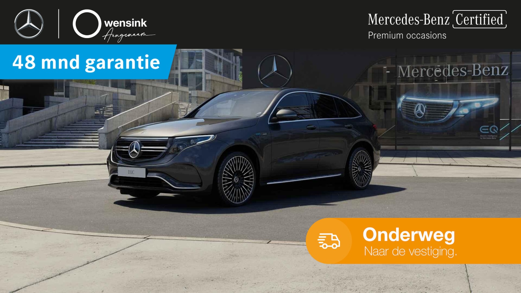 Mercedes-Benz EQC - 400 4MATIC AMG Line 80 kWh | Panoramadak | Headup | Rijassistentiepakket | Memory | 360 gr - AutoWereld.nl