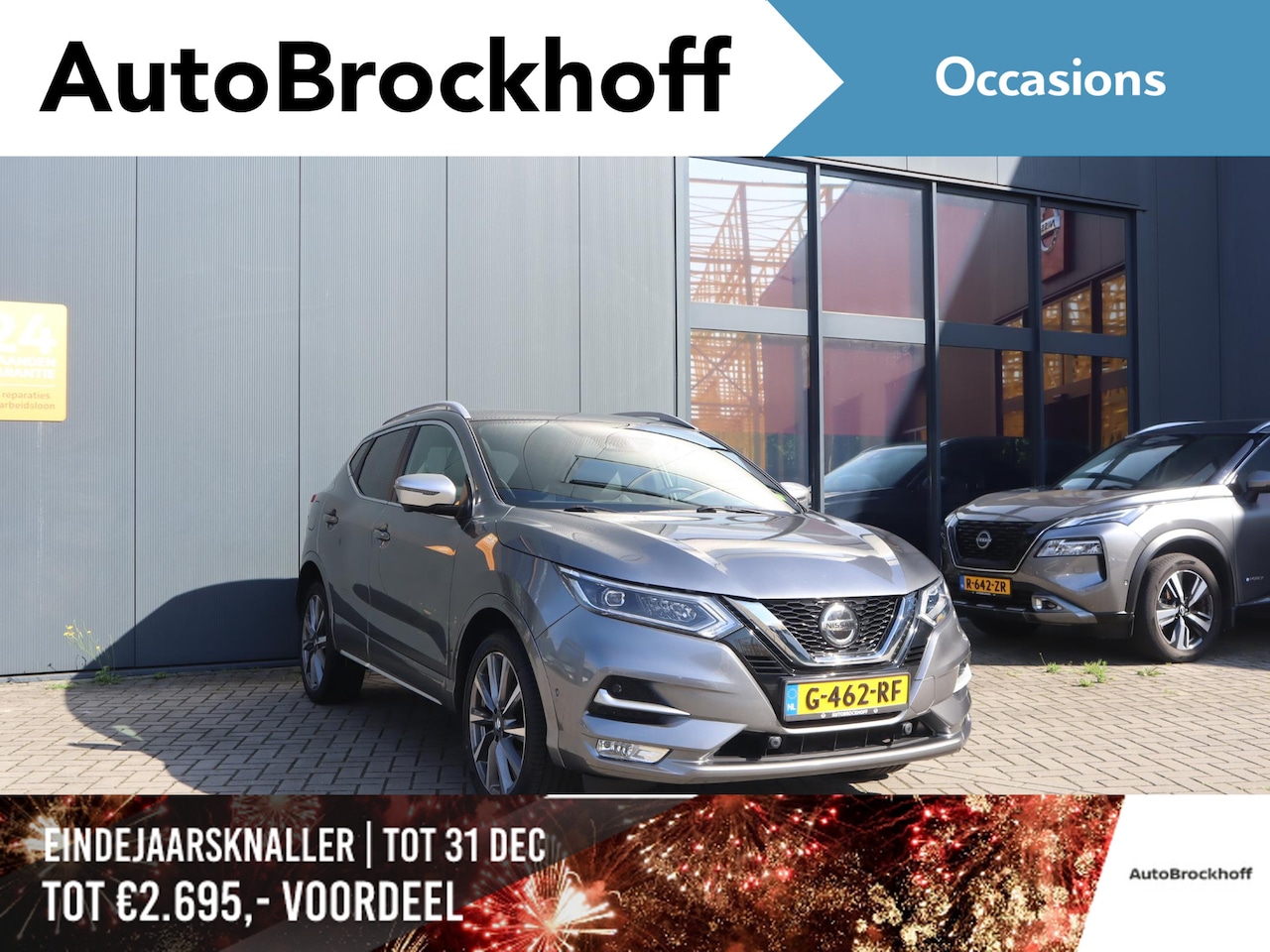 Nissan Qashqai - 1.3 DIG-T Tekna + | Dynamic Pack | Navigatie | Leder Bekleding | 360 Camera | Glass Roof - AutoWereld.nl