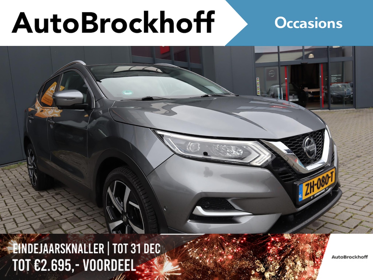 Nissan Qashqai - 1.2 Tekna Panorama dak | Lichtmetalen velgen | Camera's | Cruise control | Climate control - AutoWereld.nl