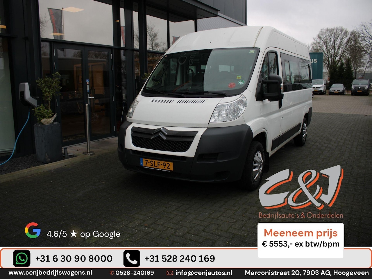 Citroën Jumper - 33 2.2 HDI L2H2 Comfort 9 persoons airco cruise elek pakket 5553,- ex btw/bpm - AutoWereld.nl