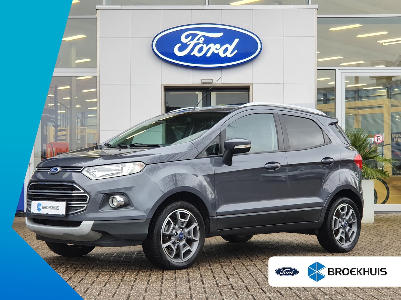 Ford EcoSport - 1.0 EcoB 125PK Titanium Halfleer | Trekhaak | Navigatie | Camera - AutoWereld.nl