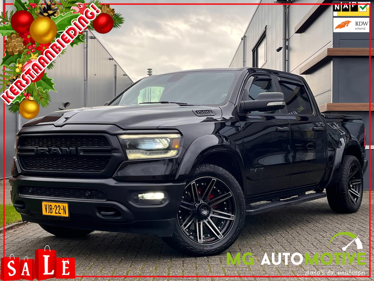 Dodge Ram 1500 - 5.7 V8 4x4 Crew Cab Big Horn Widebody Wide body | 22 inch | Guerrilla Bypass - AutoWereld.nl