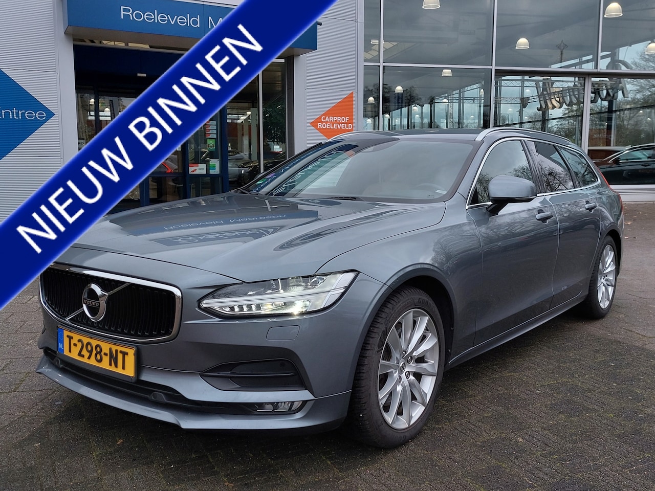 Volvo V90 - 2.0 T4 190pk Automaat Momentum | Internet-Navi | Clima | Adap. Cruise | Leder+Verwarmd+Ele - AutoWereld.nl