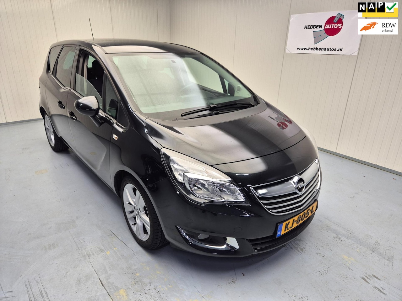 Opel Meriva - 1.4 Turbo Blitz Navi Airco Cruise Control Alu Trekhaak Pdc - AutoWereld.nl