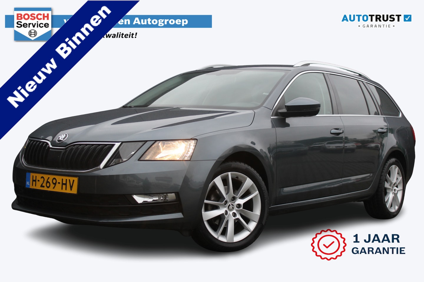 Skoda Octavia Combi - 1.6 TDI Clever Edition Automaat | incl. 12 maanden garantie | Trekhaak | Stoelverwarming | - AutoWereld.nl